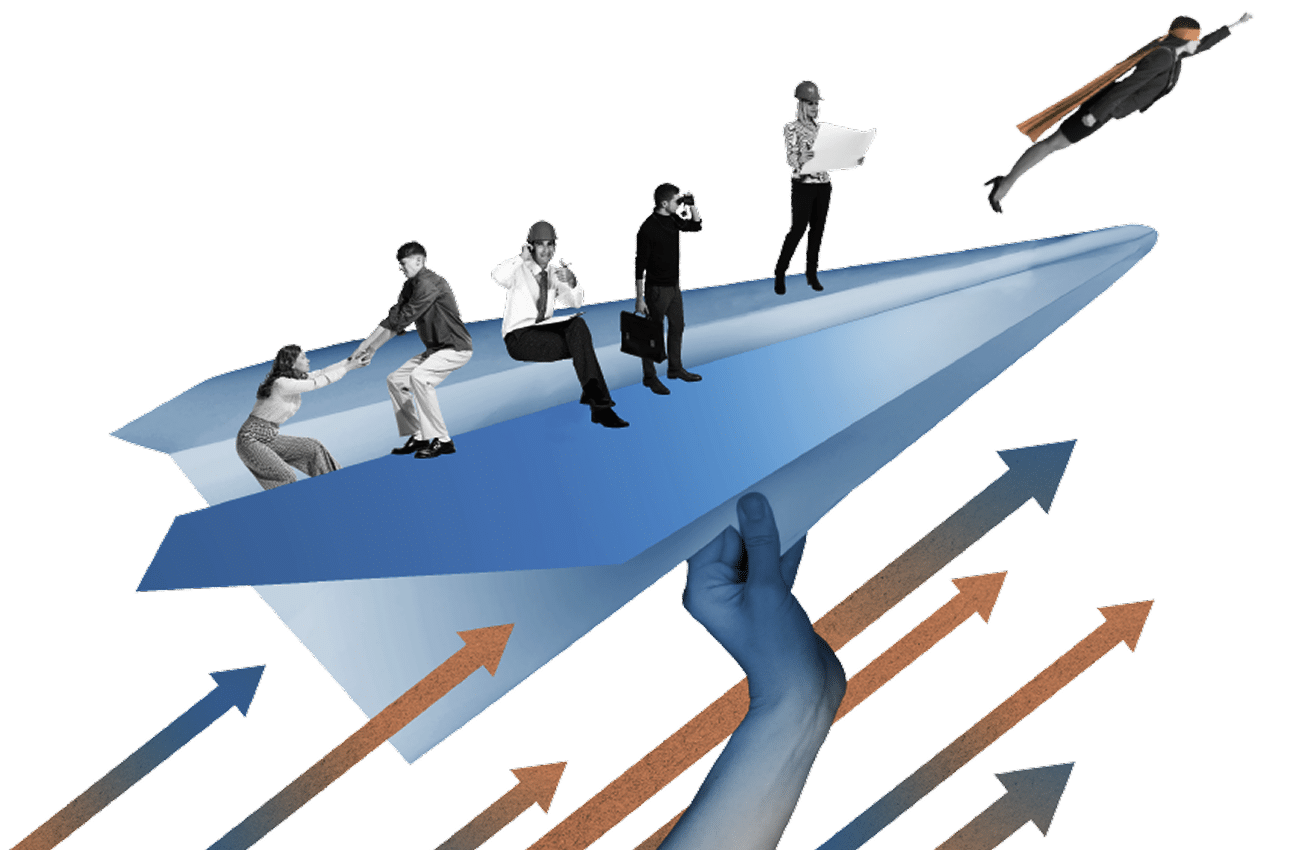 Hintergrund Papierflieger